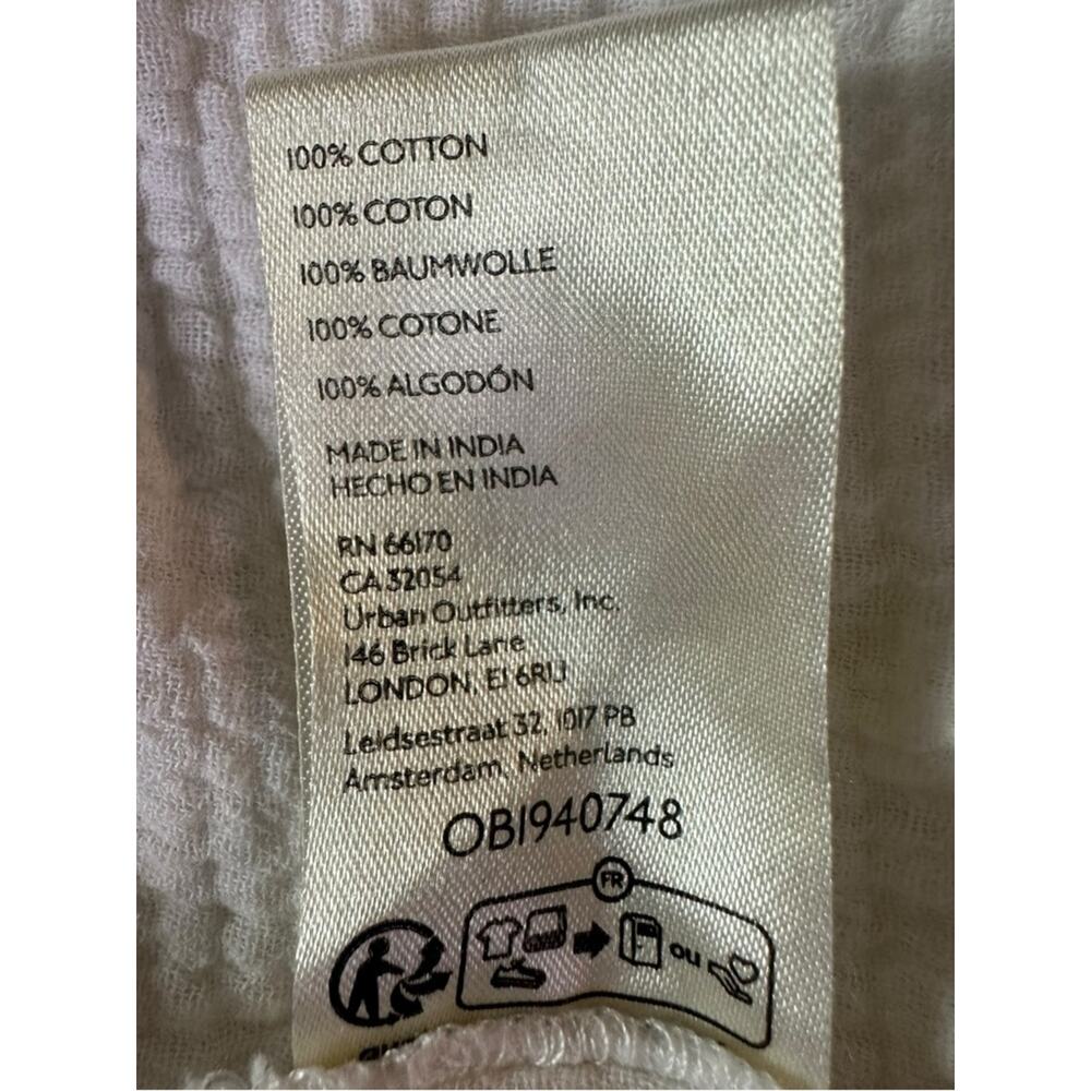 Free People Bohemian Horizons Double Cloth Gauze Swing Top Optic White Large - Picture 13 of 14